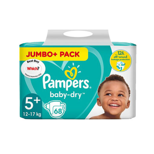 Pampers Baby Dry Diaper Size 5 Belt 11-16 kg 72 pcs Jumbo Pack (UK)